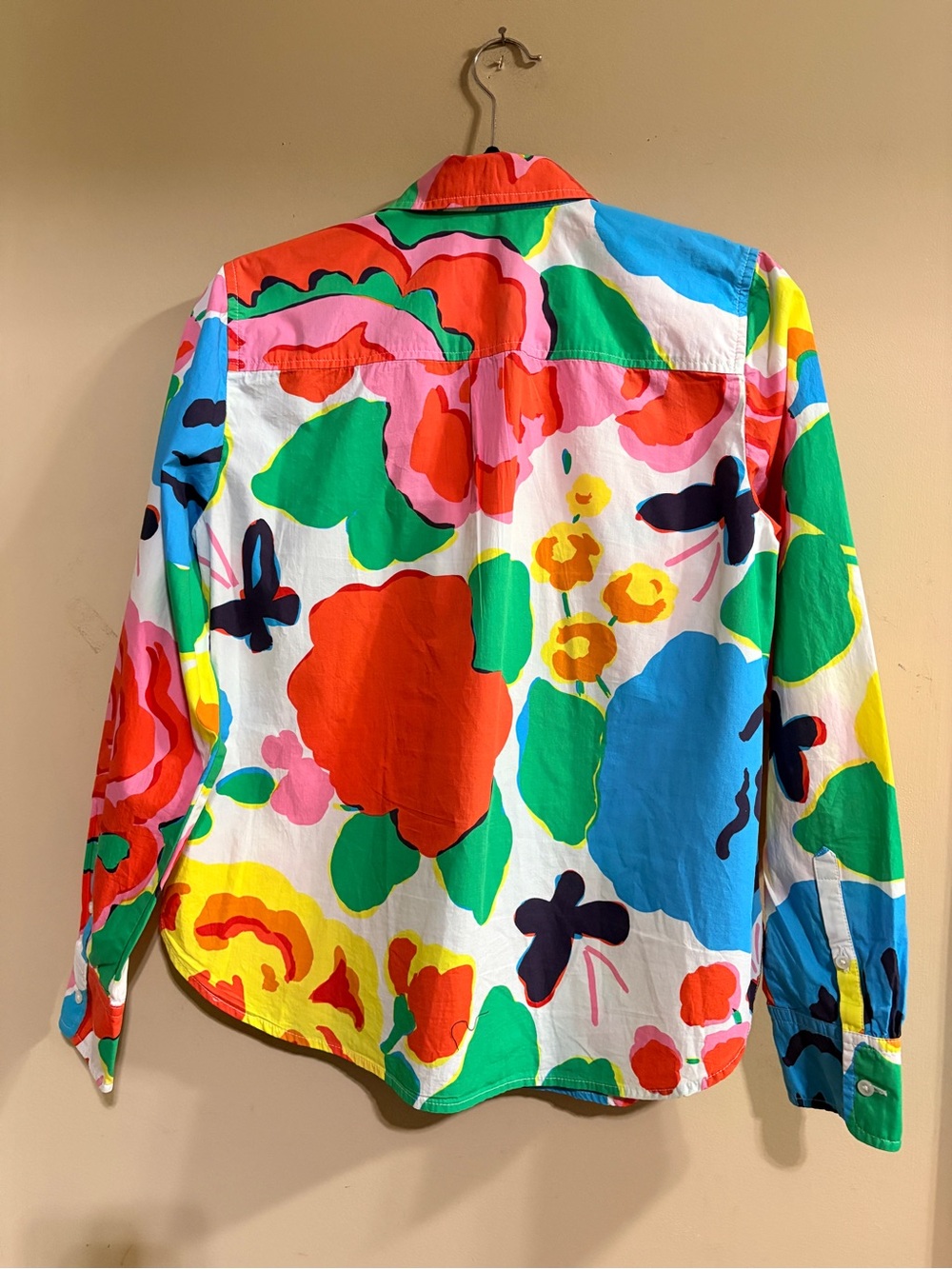 J. Crew Cotton Poplin Classic Popover Shirt in Ratti® Jardin Floral size 12 - Picture 2 of 8